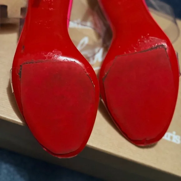 Christian Louboutin Just Nothing 85 – Patent PVC – Size 36.5 – Worn Once - Picture 3 of 3